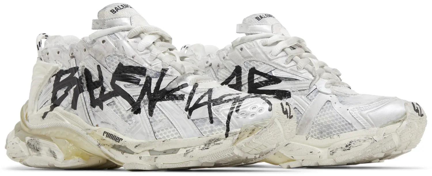 Balenciaga Runner Sneaker 'Graffiti - White Black'
