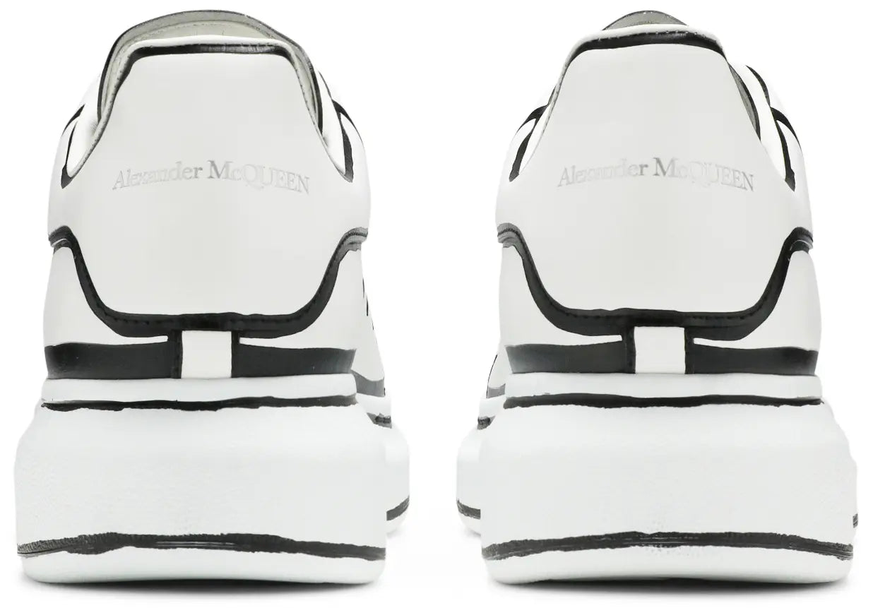 Alexander McQueen White & Black Outline Oversized