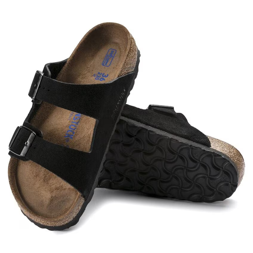 Arizona Soft Footbed Suede Leather Taupe