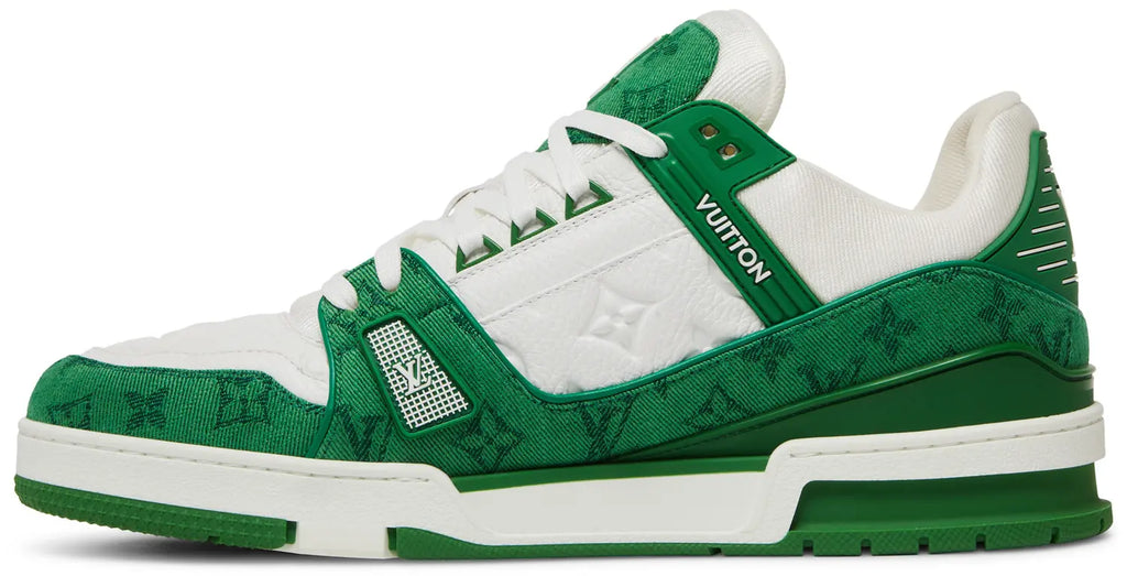 Louis Vuitton Trainer 'Green Monogram Denim'