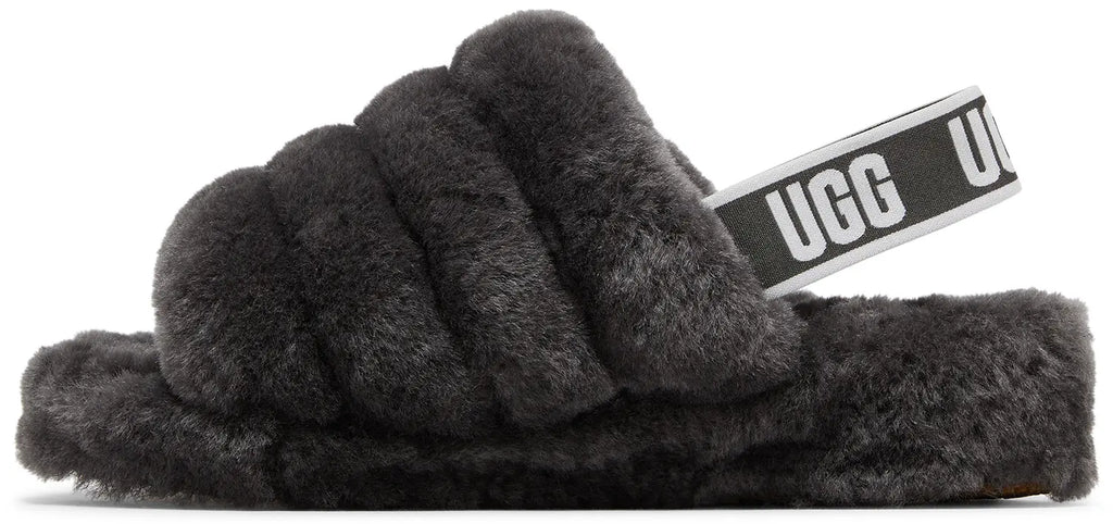 UGG Fluff Yeah Slide Thick Sole Gray