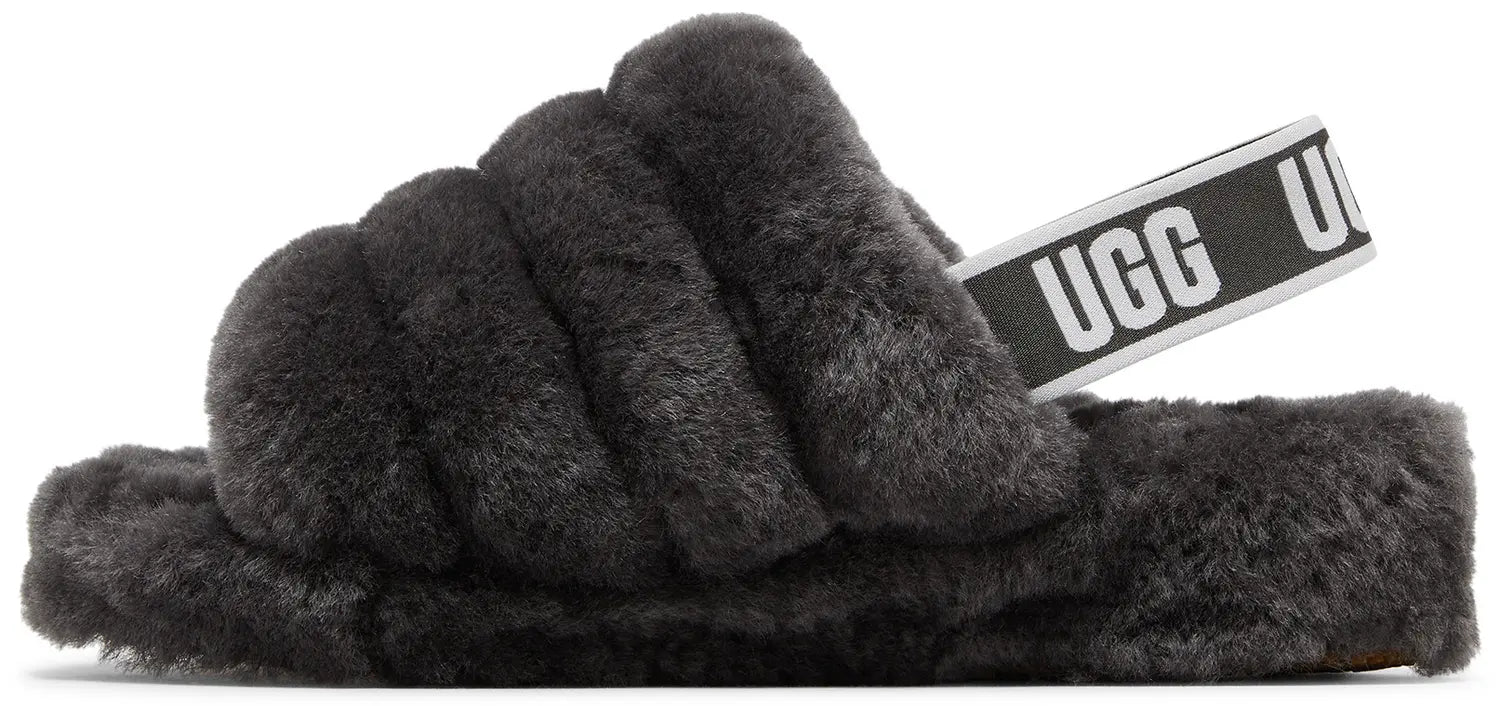 UGG Fluff Yeah Slide Thick Sole Gray