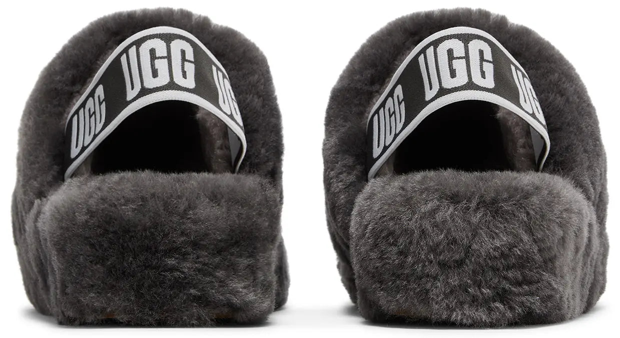 UGG Fluff Yeah Slide Thick Sole Gray