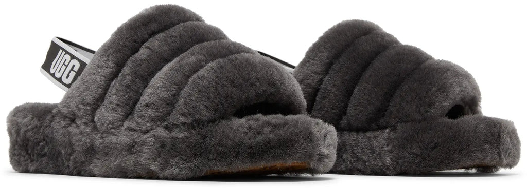 UGG Fluff Yeah Slide Thick Sole Gray
