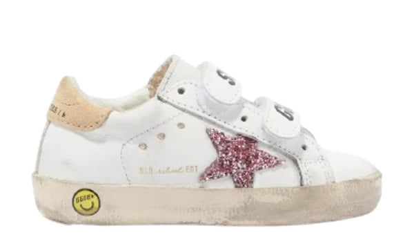 Old School Sneakers with Suede Star in Leather kids