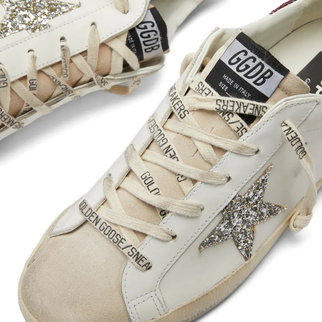 Super-Star Glitter Detail Low Top Sneaker