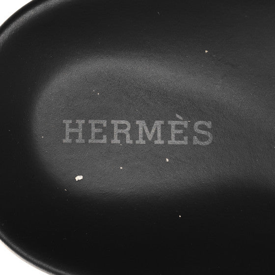 Hermes  Calfskin Womens Chypre Sandals Naturel