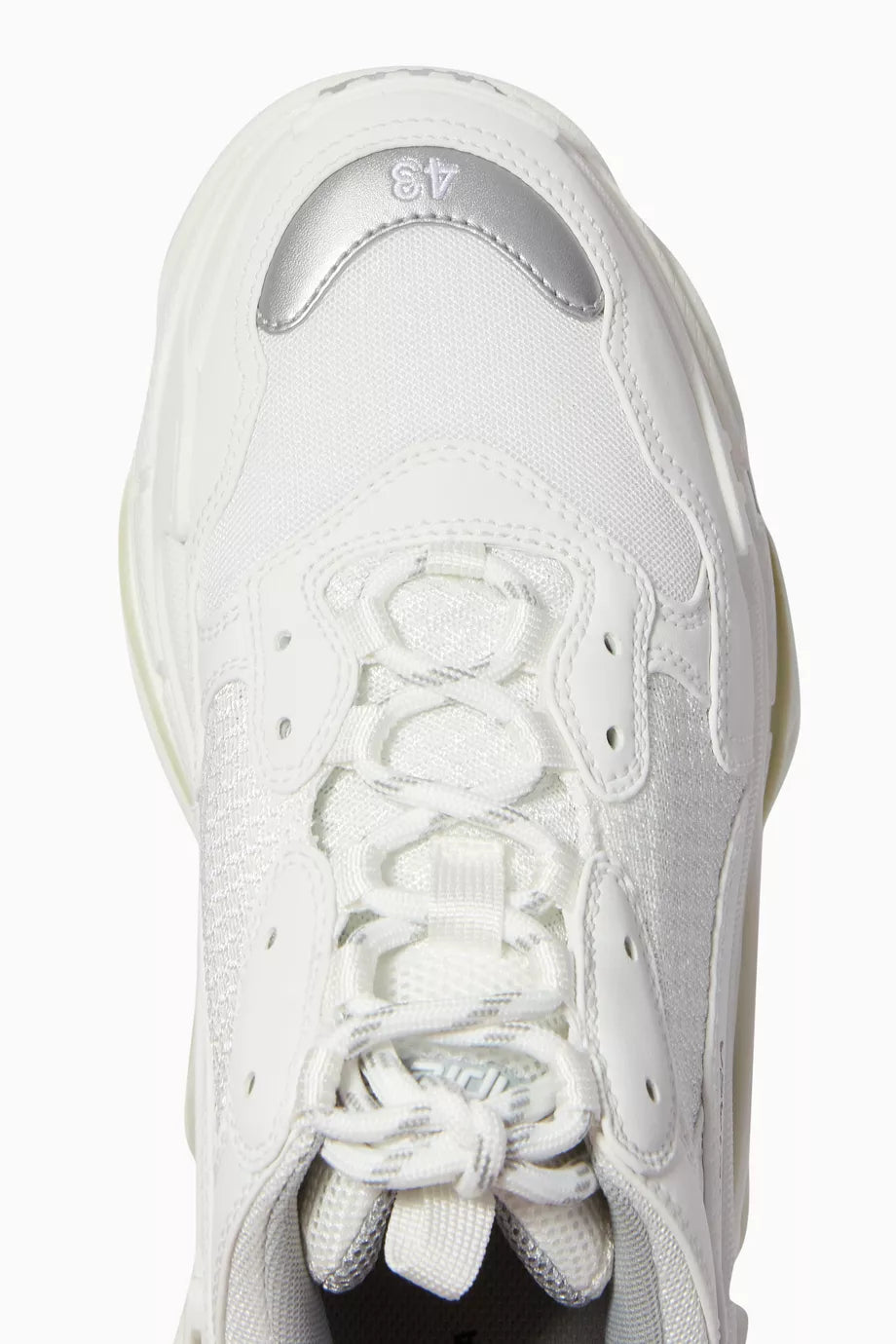 Balenciaga Triple S White Silver