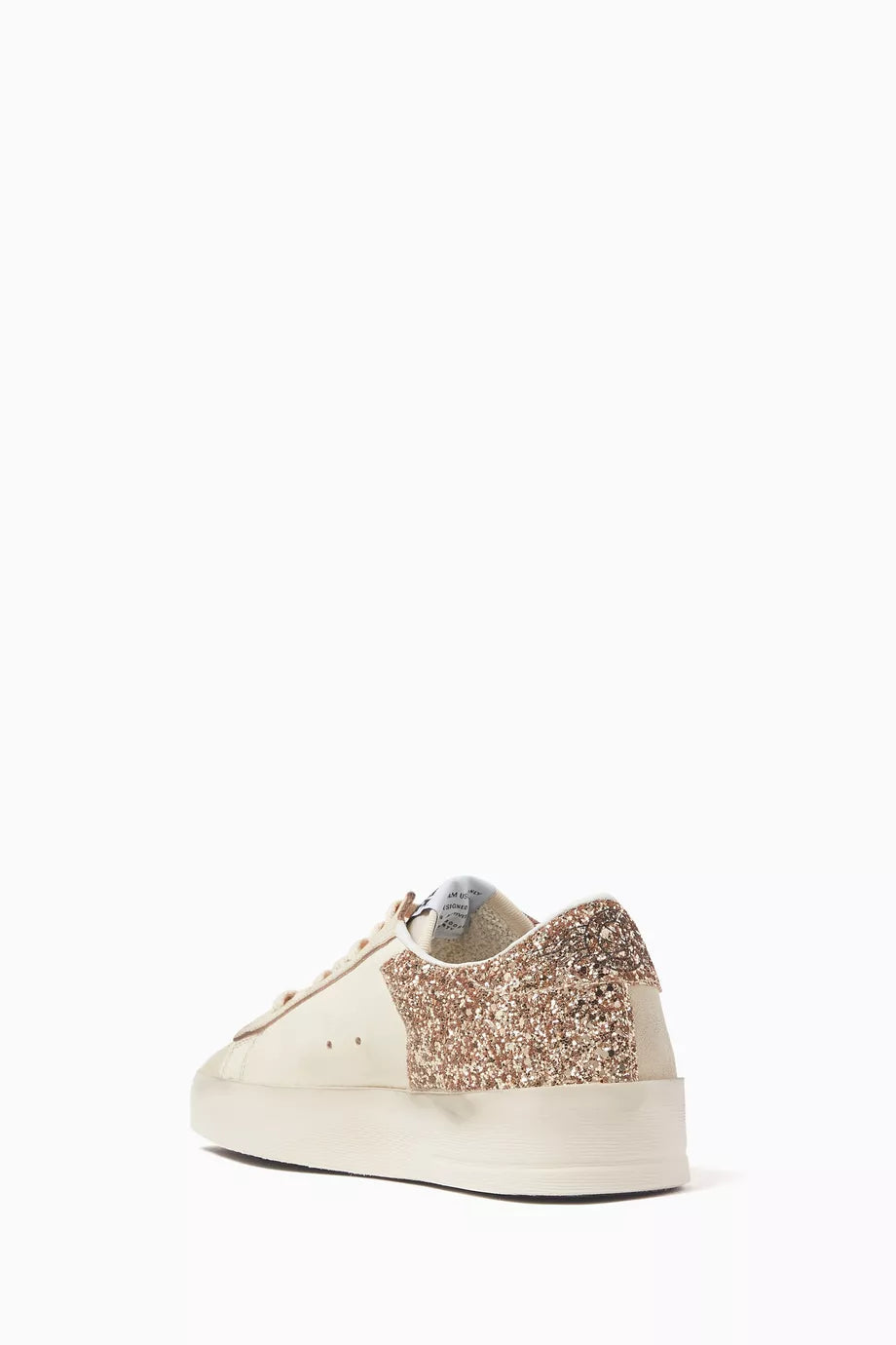 Golden Goose Lace-up sneakers with star badge gold