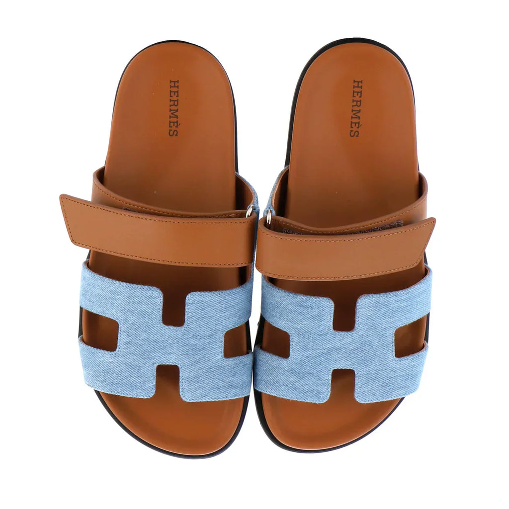 Hermès Chypre leather sandal