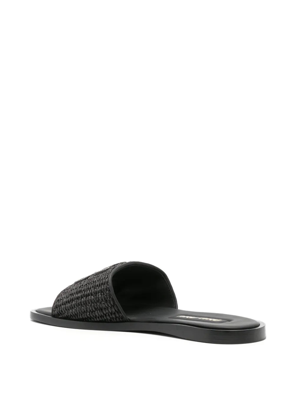 Miu Miu Slipper Black Straw