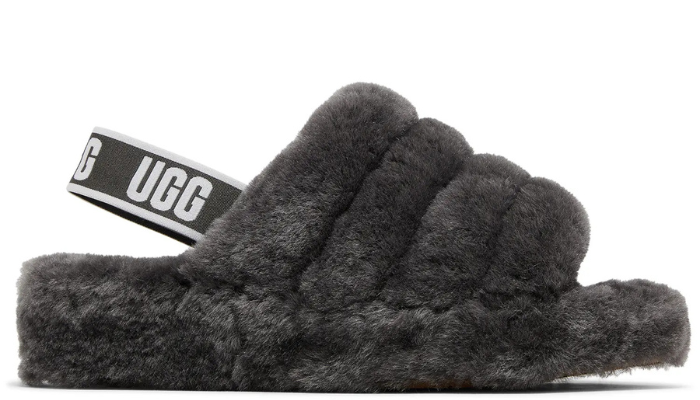 UGG Fluff Yeah Slide Thick Sole Gray