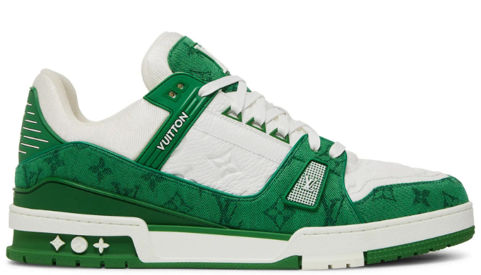 Louis Vuitton Trainer 'Green Monogram Denim'