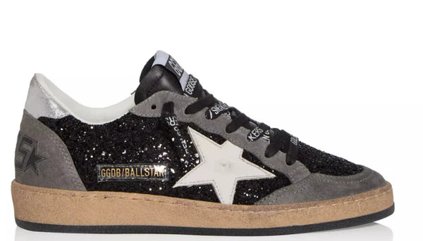 Women's gray and black Ball Star LTD in glitter with Skins