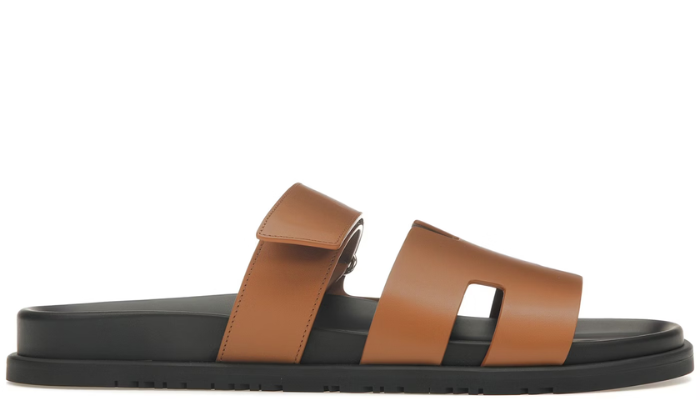 Hermes Chypre Sandal Naturel Black Smooth Calfskin Leather