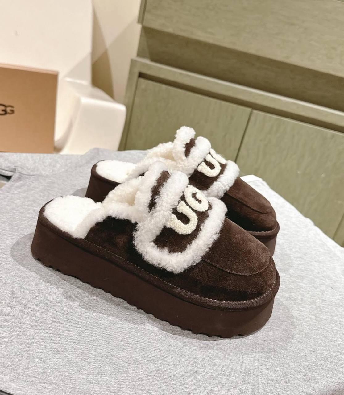 UGG Violet Shearling Platform Slipper
