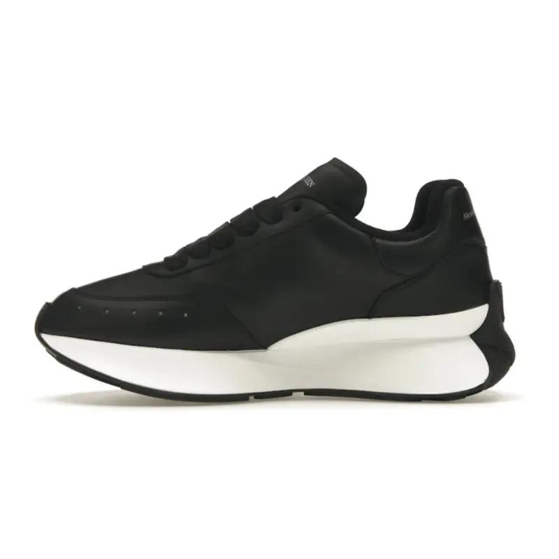 Alexander Mcqueen Oversized Graffiti Sprint Runner – Black White