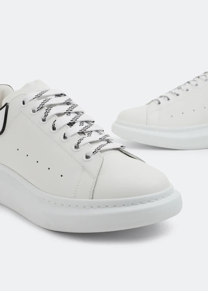 Alexander McQueen Oversized Sneaker 'New Tech Calf - White Black' 2020