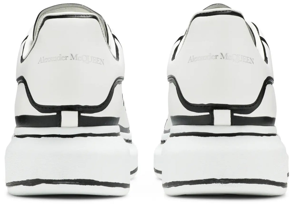 Alexander McQueen White & Black Outline Oversized