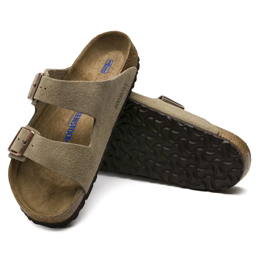 Arizona Soft Footbed Suede Leather  Taupe