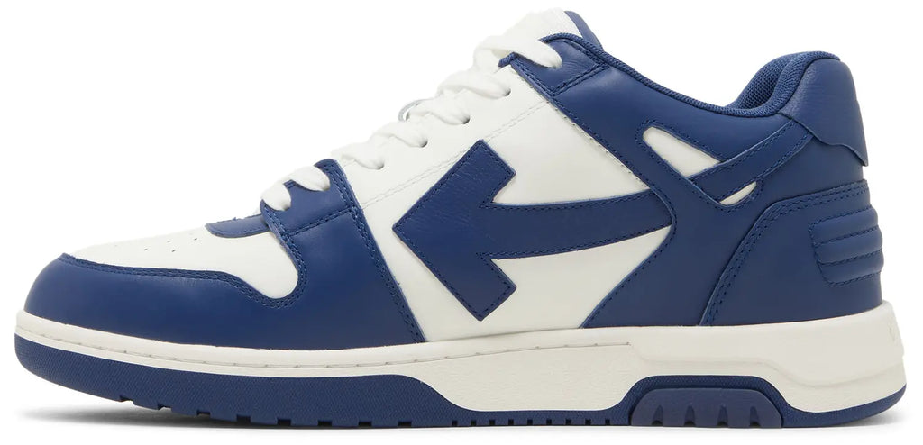 OFF-WHITE Out Of Office "OOO" Low Tops Dark Blue White