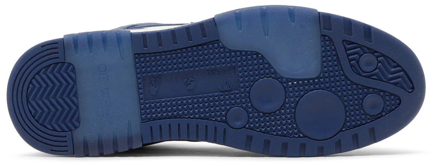 OFF-WHITE Out Of Office "OOO" Low Tops Dark Blue White