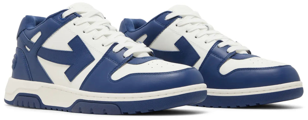 OFF-WHITE Out Of Office "OOO" Low Tops Dark Blue White