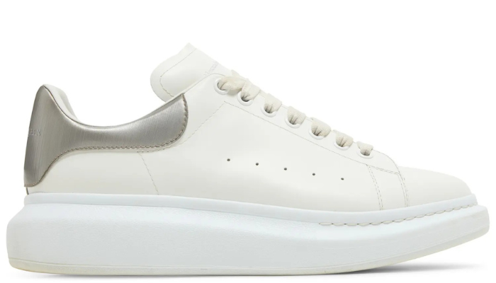 Alexander McQueen Oversized Sneaker 'White Metallic Platinum'