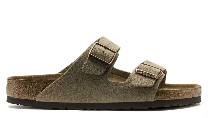 Arizona Soft Footbed Suede Leather  Taupe