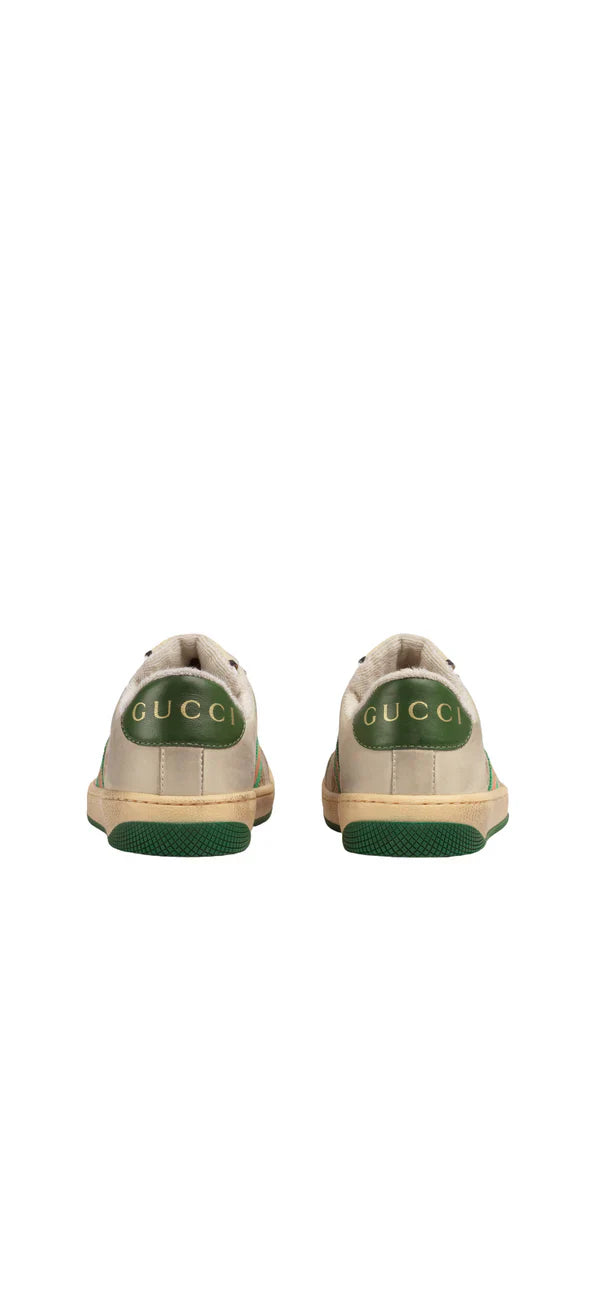Gucci Beige/Brow GG Canvas Screener Sneakers