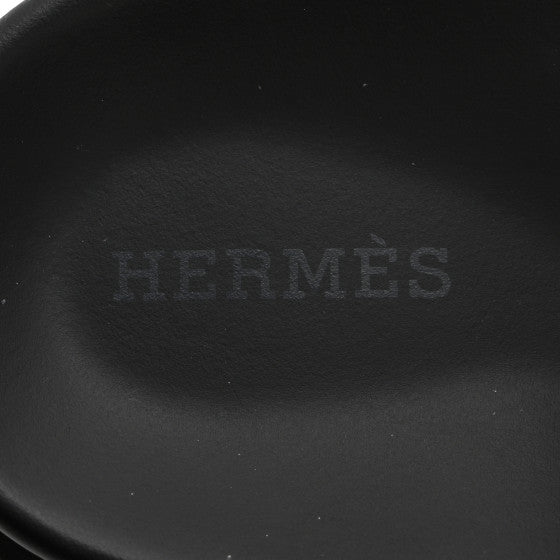 Hermes  Calfskin Womens Chypre Sandals White