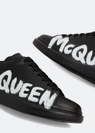 alexander mcqueen oversized graffiti sneakers