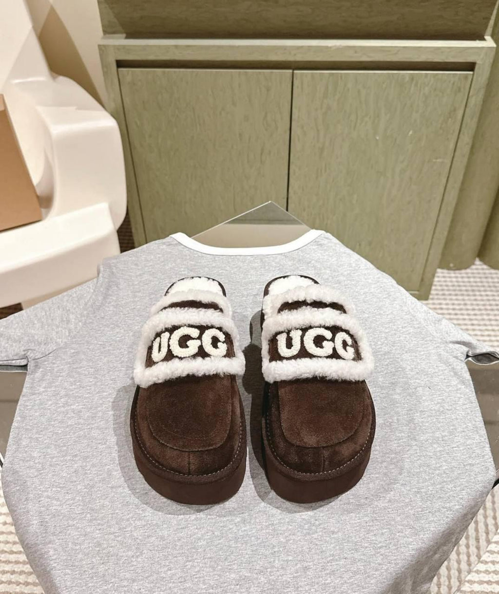 UGG Violet Shearling Platform Slipper