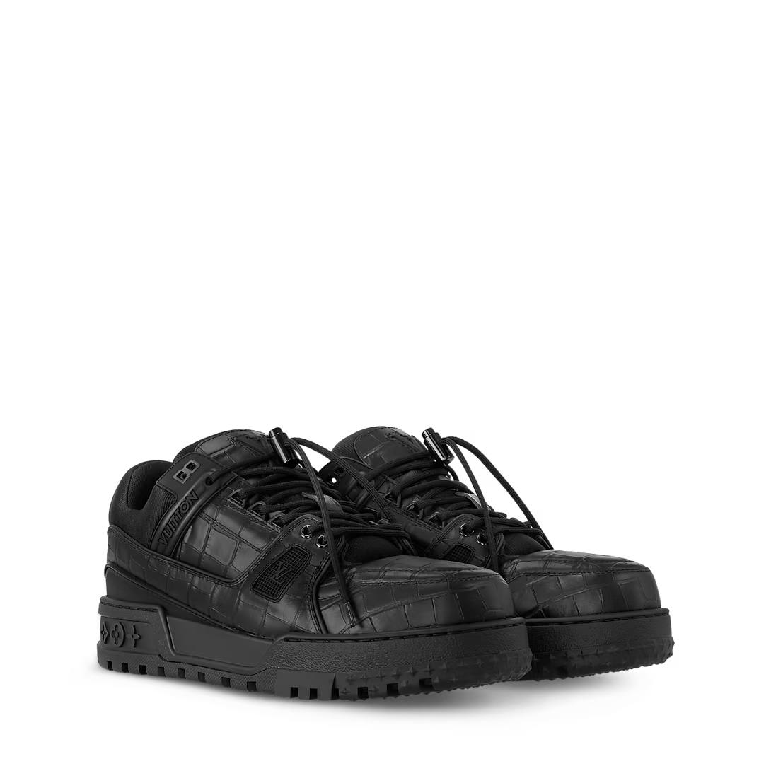 Louis Vuitton Black Monochrome Louis Vuitton LV Trainer Black/Black