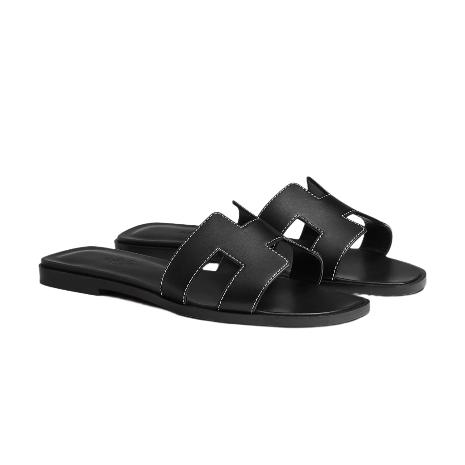 Hermes Oran sandals black