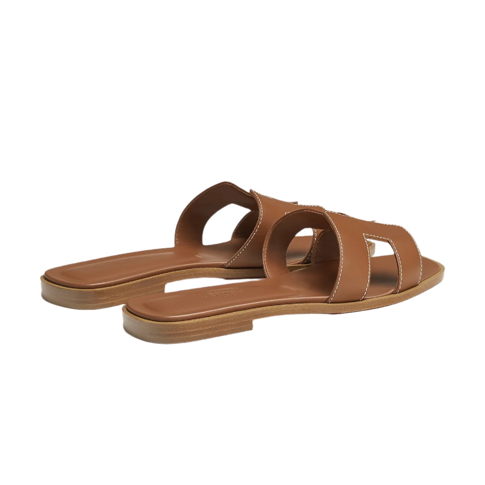 Hermes Oran sandals brown