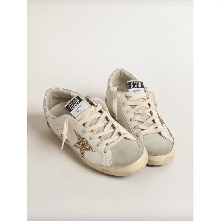 Golden Goose Superstar leather trainers Never worn  White, Leather